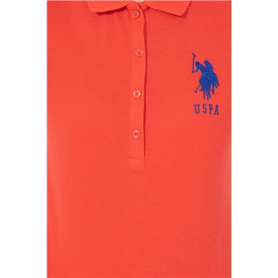 Kadın Kırmızı Basic Polo Yaka Tişört