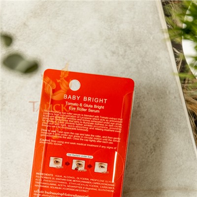 СЫВОРОТКА-РОЛЛЕР ДЛЯ ВЕК ОСВЕЖАЮЩАЯ «ТОМАТ И ГЛУТАТИОН» BABY BRIGHT