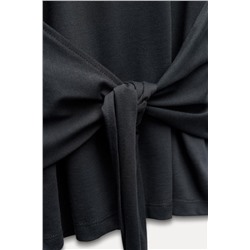 KNOTTED COTTON T-SHIRT