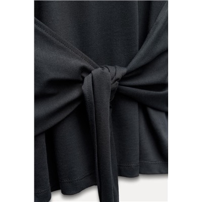KNOTTED COTTON T-SHIRT