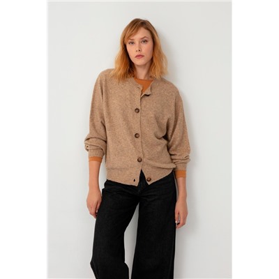 Cárdigan Beige jaspeado