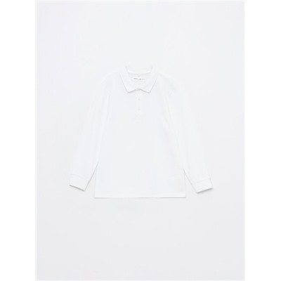 BASIC LONG SLEEVE POLO SHIRT
