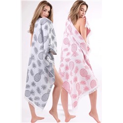 Mariva home, Ananas 2 Adet 75x155 Cm Ultra Soft Peştemal Plaj Havlusu