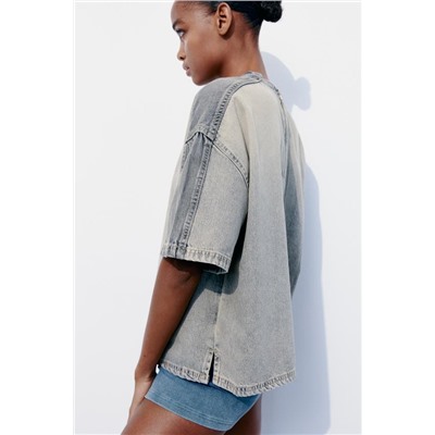 DENIM TRF SHIRT