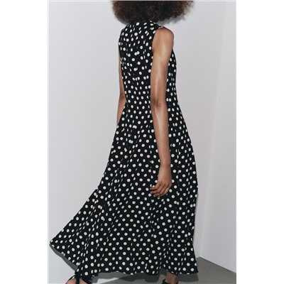 ZW COLLECTION POLKA DOT MIDI DRESS