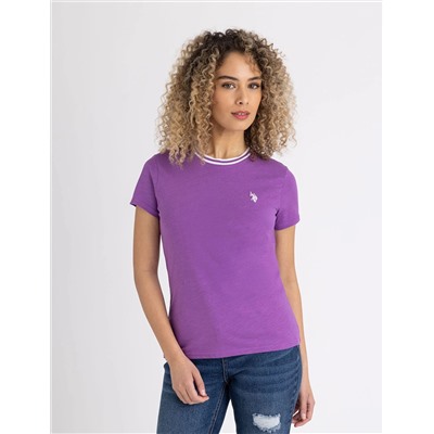 RINGER NECK TRIM T-SHIRT