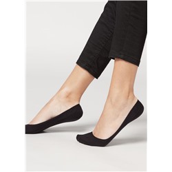 Unsichtbare Damen-Baumwollsocken mit Silikon an den Rändern