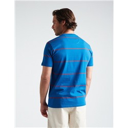 Striped T-shirt, Men, Blue