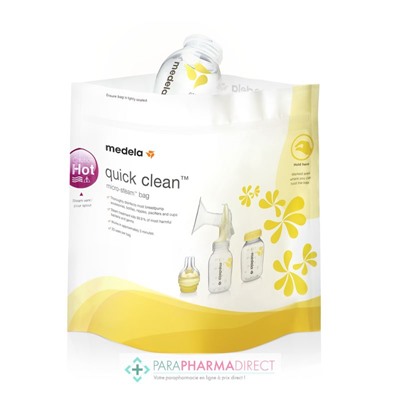 Medela Quick Clean - Sachets Stérilisateur pour Micro-ondes x5