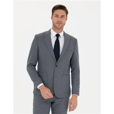 Koyu Mavi Slim Fit Takım Elbise