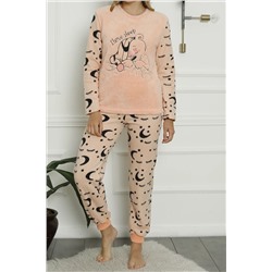 Nicoletta Kadın Peluş Pijama Takimi Welsoft SOMON 94106