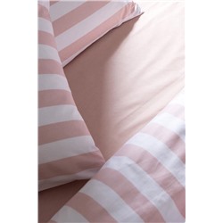 Avignon King Size %100 Pamuk Ranforce Baskılı Nevresim Takımı - Pudra