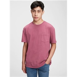 Teen 100% Organic Cotton Pocket T-Shirt