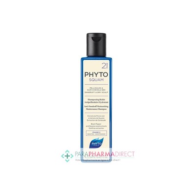 Phyto Squam Shampooing Relais Antipelliculaire Hydratant Pellicules & Cuir Chevelu Sec 250ml