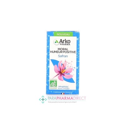 Arkopharma ArkoGélules - Safran - Moral & Humeur Positive BIO 30 Gélules
