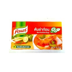 Бульонные кубики для супа Том Ям от Knorr (6 шт в упаковке) 72 гр / Knorr Tom Yam 72 gr