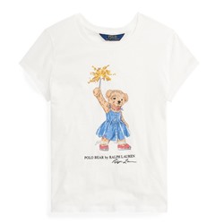 Girls 7-16 Sparkler Bear Cotton Tee