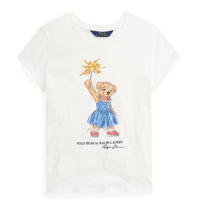 Girls 7-16 Sparkler Bear Cotton Tee