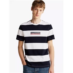 Hilfiger Box Logo Stripe T-Shirt