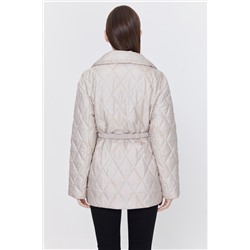 Chaqueta acolchada de seda Beige