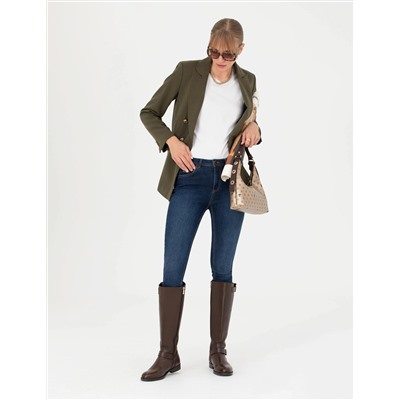 Kahverengi Slim Fit Ceket