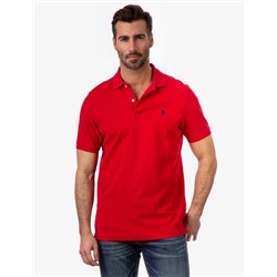 SOLID PIQUE SMALL LOGO POLO SHIRT