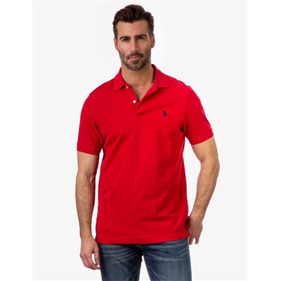 SOLID PIQUE SMALL LOGO POLO SHIRT