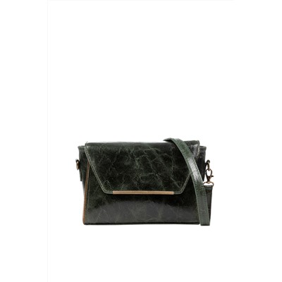 Bandolera de piel Verde oscuro - Firenze Artegiani