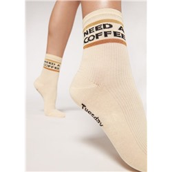 Kurze Socken mit Schriftzug 7 Days