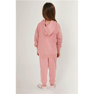 Kız Çocuk Toz Pembe Pijama Takımı