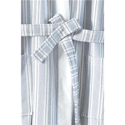 Odette Kimono Erkek %100 Pamuk Bornoz - Lacivert