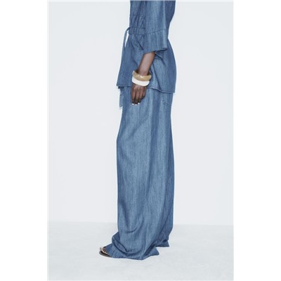 PANTALÓN DENIM Z1975 FLUIDO WIDE LEG