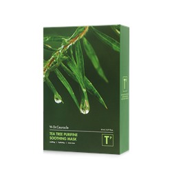[DR. CEURACLE] НАБОР Маска для лица тканевая УСПОКАИВАЮЩАЯ Tea Tree Purifine, 10 шт. х 23 мл