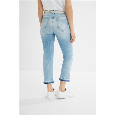 Pantalón vaquero slim tobillero
