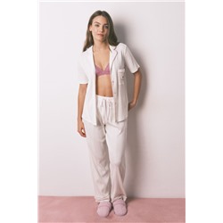 Pijama camisero rayas manga corta La Vecina Rubia