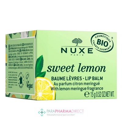 Nuxe Sweet Lemon Baume Lèvres BIO 15g