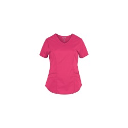 White Cross Scrubs Allure STRETCH Curved V-Neck Top