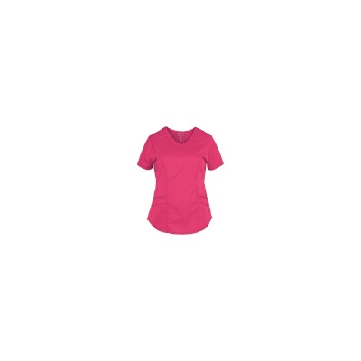 White Cross Scrubs Allure STRETCH Curved V-Neck Top