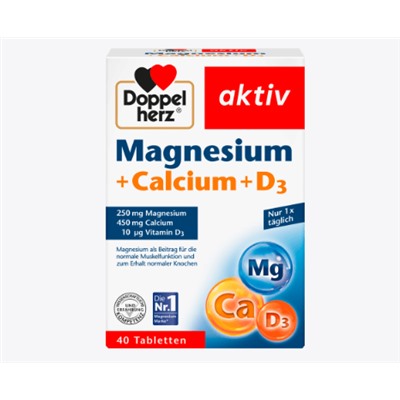 Magnesium + Calcium + Vitamin D3 Tabletten 40 St., 79,2 g