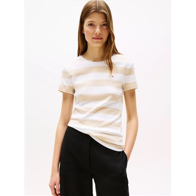 Rugby Stripe Crewneck T-Shirt