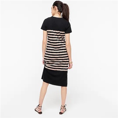 T-shirt dress in stripe