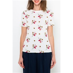 Camiseta Blanco y rosa