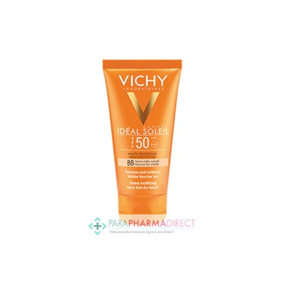 Vichy Capital Soleil SPF50 BB Emulsion Anti-Brillance Toucher Sec Visage Très Haute Protection Solaire 50ml