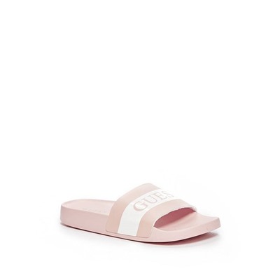 WARRICK LOGO SLIDE SANDALS