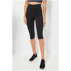Leggings pirata de compresión cintura alta - Negro