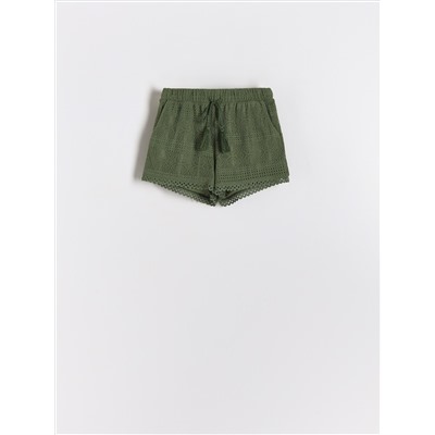 Shorts aus Spitze