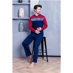 AHENGİM Man Erkek Pijama Takımı Interlok Öön Orta Parçalı Pamuklu Mevsimlik M70052267 1-2-10001210