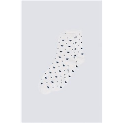 Calcetín largo corazones