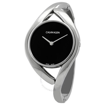 CALVIN KLEINParty Small Black Dial Bangle Ladies Watch