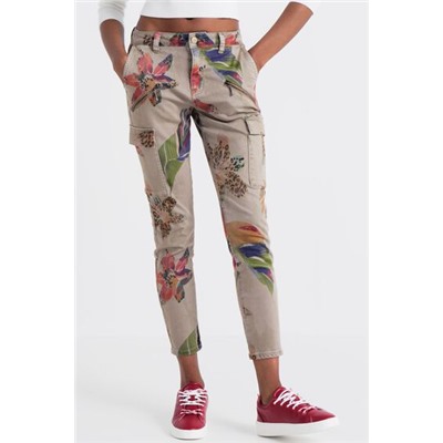 Pantalón cargo camoflower